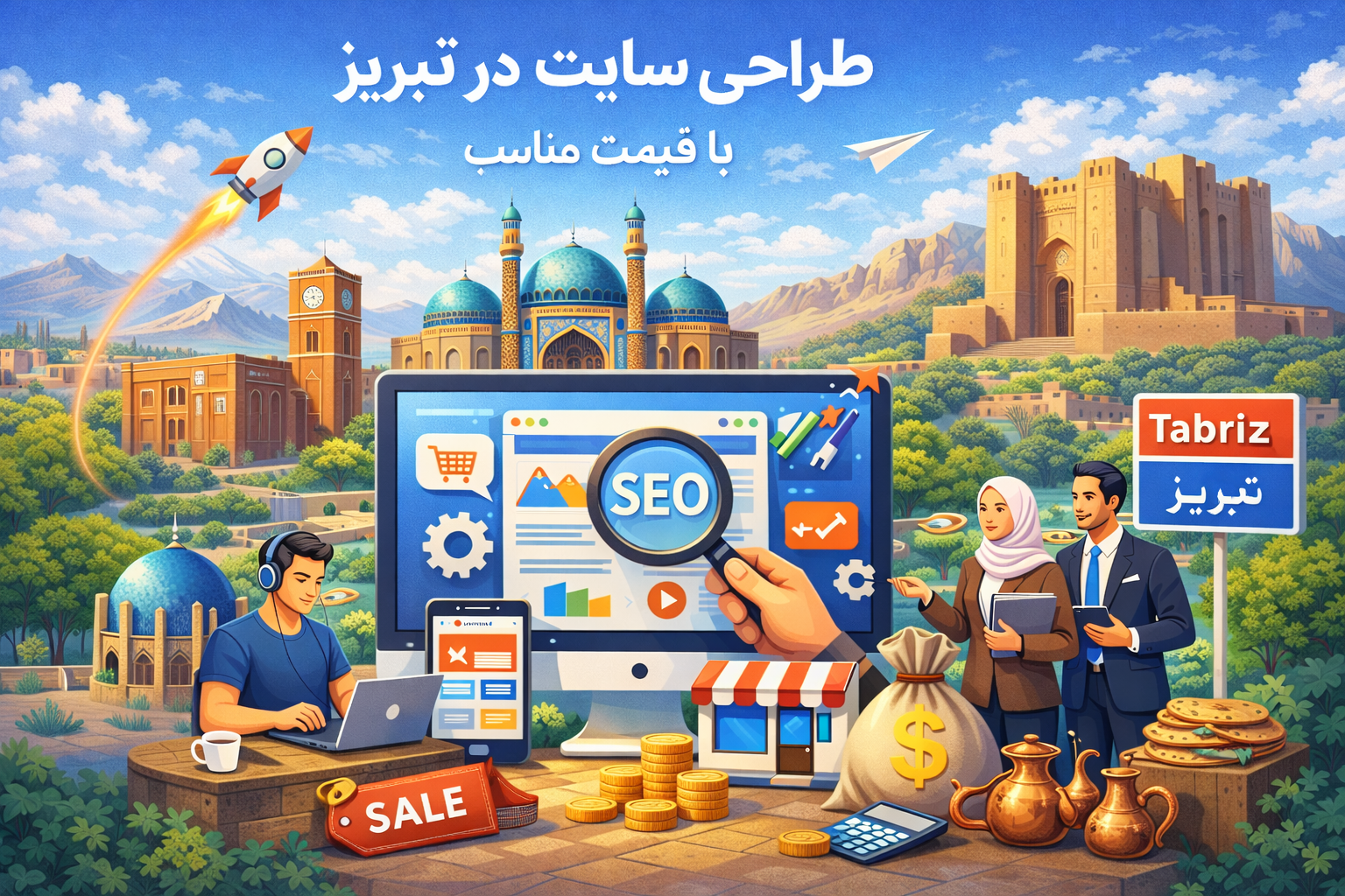 طراحی وب سایت در تبریز با قیمت مناسب